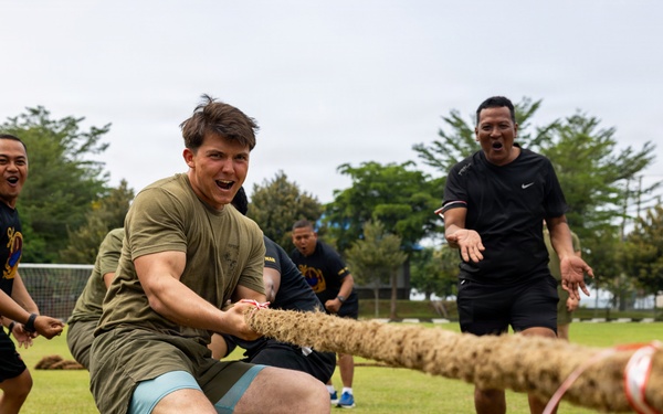 MRF-D Marines participate in Indonesian Independence Day ceremony, field meet during platoon exchange