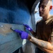 USS Benfold Conducts A Freshwater Washdown