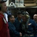 CTF70 Shakes USS Robert Smalls' (CG 62) Hand Prior to Departing