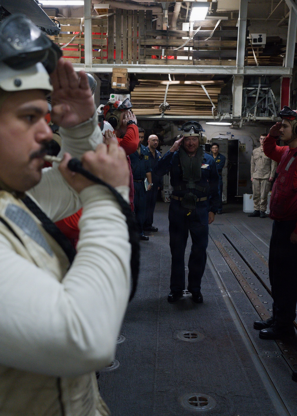 US Navy Sailors Sound Off Rear Admiral Jeffrey L. Heames