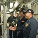 Rear Admiral Heames Tours USS Robert Smalls' (CG 62) Interior Spaces