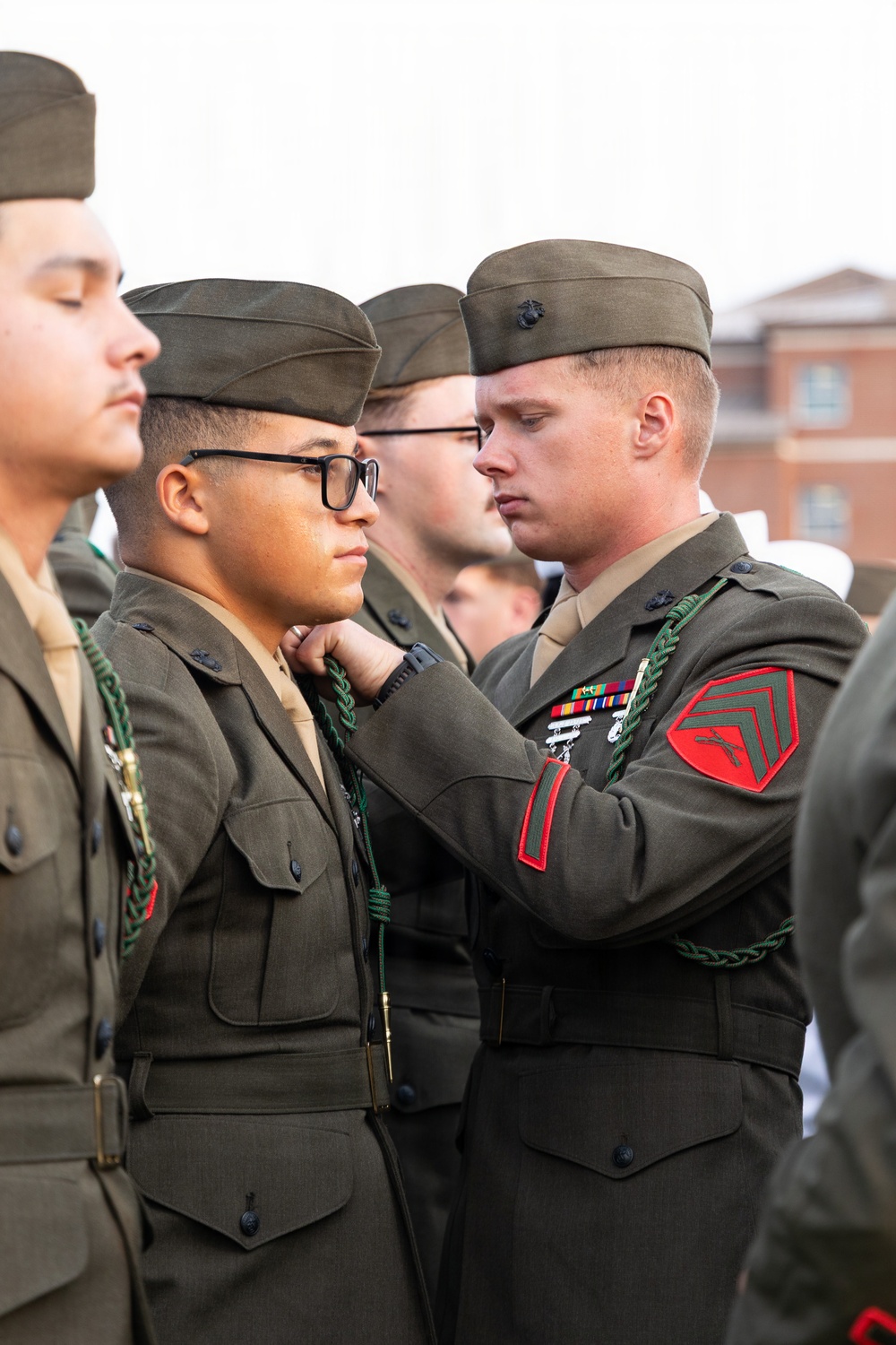6th Marine Regiment holds French Fourragère Ceremony for BLT 1/8