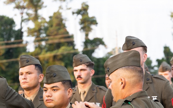 6th Marine Regiment holds French Fourragère Ceremony for BLT 1/8