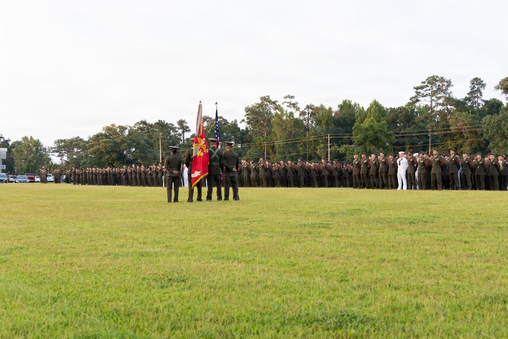 6th Marine Regiment holds French Fourragère Ceremony for BLT 1/8