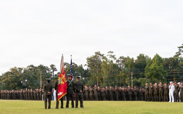 6th Marine Regiment holds French Fourragère Ceremony for BLT 1/8