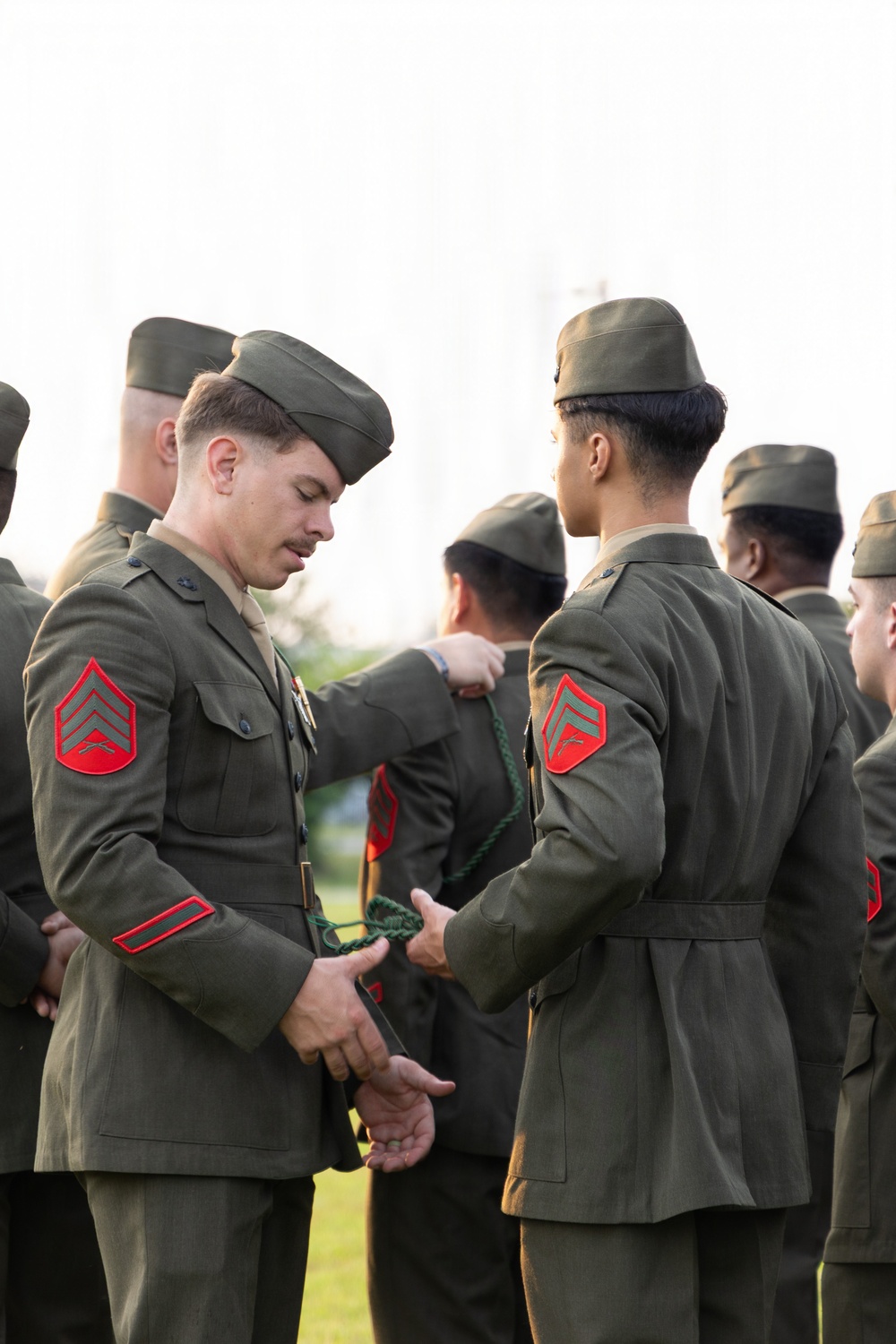 6th Marine Regiment holds French Fourragère Ceremony for BLT 1/8