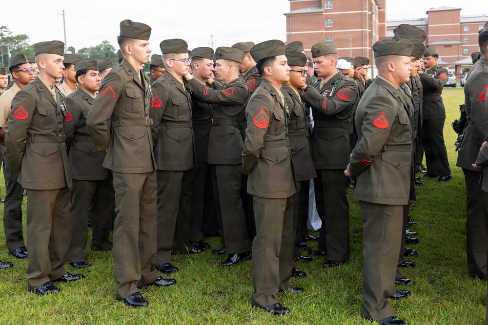 6th Marine Regiment holds French Fourragère Ceremony for BLT 1/8