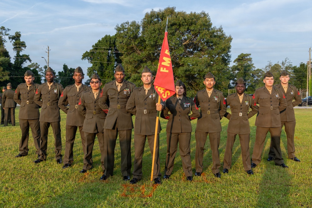6th Marine Regiment holds French Fourragère Ceremony for BLT 1/8