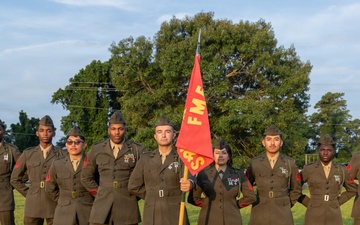 6th Marine Regiment holds French Fourragère Ceremony for BLT 1/8