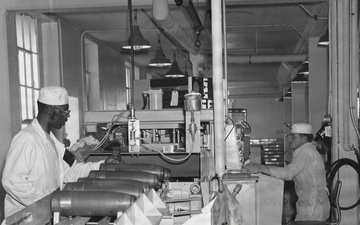 1960's - Employees working on the bomb line at Crane Army Ammunition Activity.
