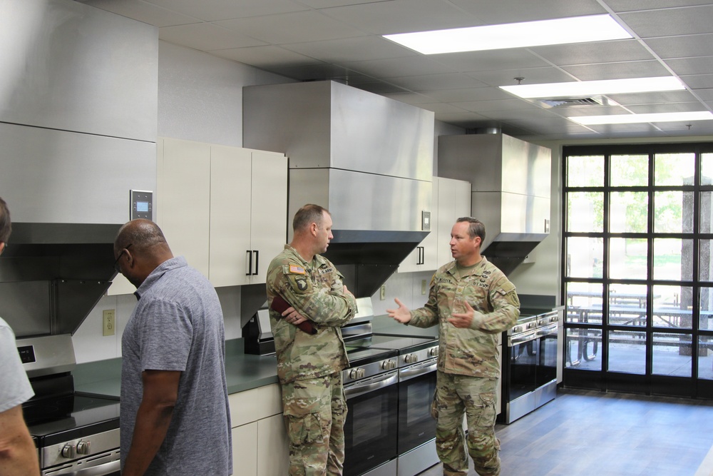 Psychological Operations Soldiers partner with Fort Bragg Directorate of Public Works to install barracks community kitchen