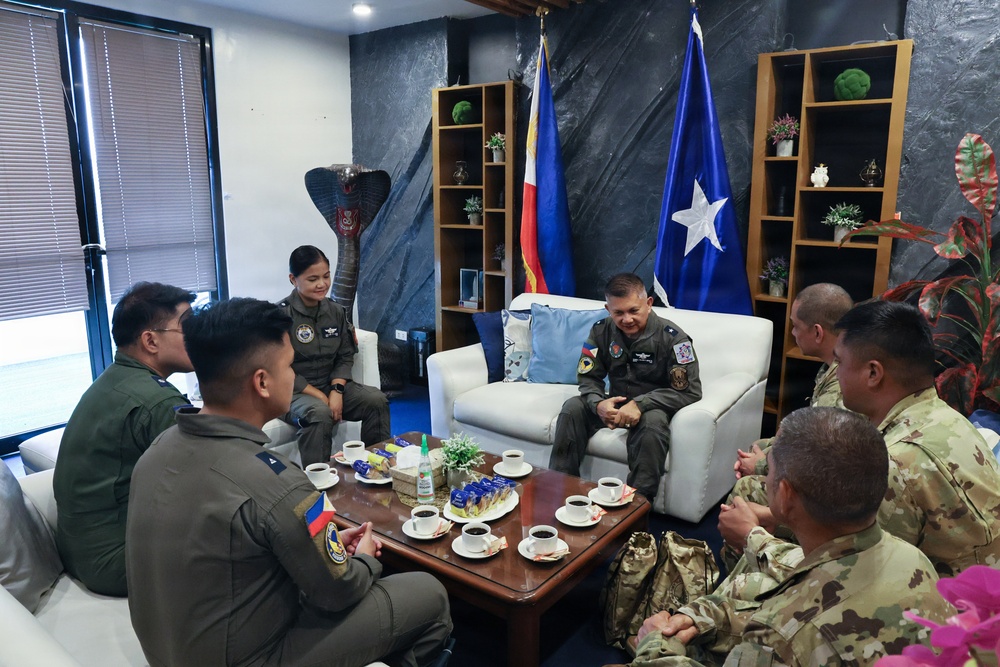 Hawaii Army National Guard Conducts a Key Leadership Engagement with Philippine Air Force in  Colonel Ernesto Rabina Air Base.
