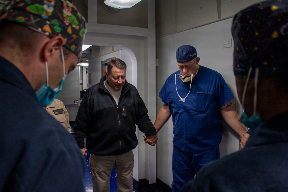 Surgical Operation performed aboard USS Makin Island