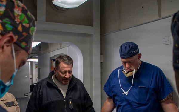 Surgical Operation performed aboard USS Makin Island