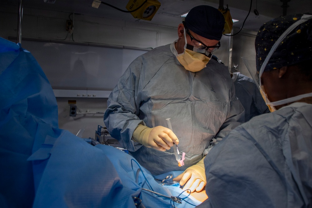Surgical Operation performed aboard USS Makin Island