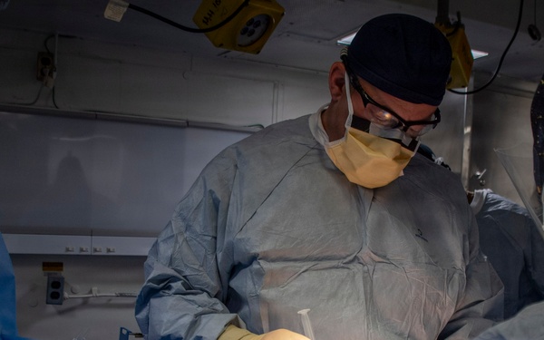 Surgical Operation performed aboard USS Makin Island
