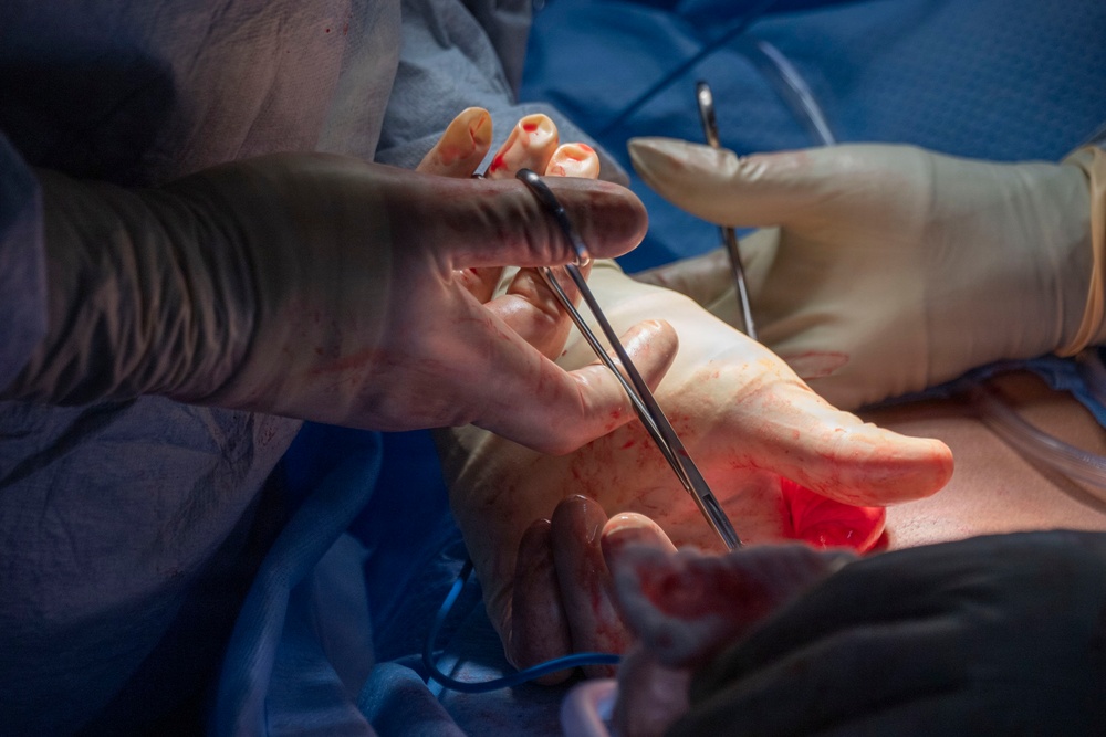 Surgical Operation performed aboard USS Makin Island