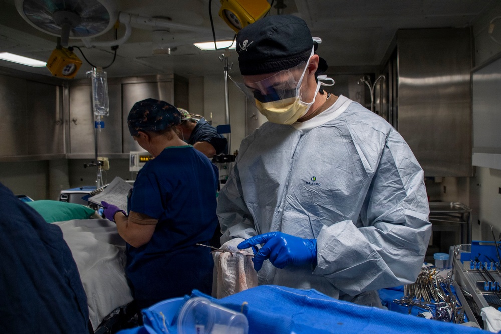 Surgical Operation performed aboard USS Makin Island