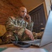 Staff Sgt. Christopher McNeil setting up to operate remotely