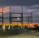 Robert S. Kerr Lock and Dam 15 switchyard at sunset