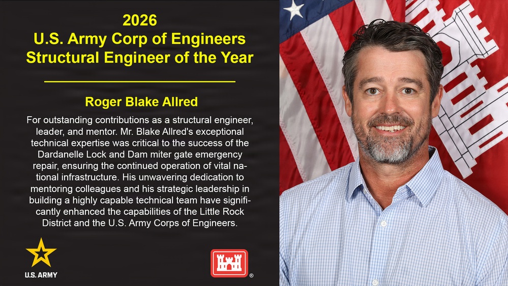 USACE names Allred the 2026 Structural Engineer of the Year