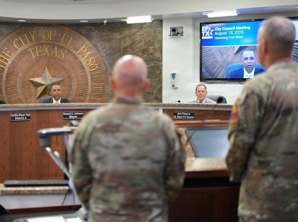 El Paso Mayor expresses gratitude to 1st Armored Division leadership
