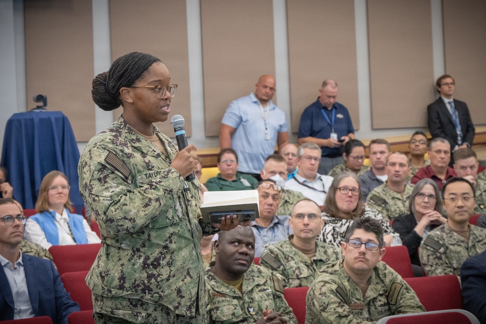 NAVSUP Commander Speaks at Town Hall Meeting