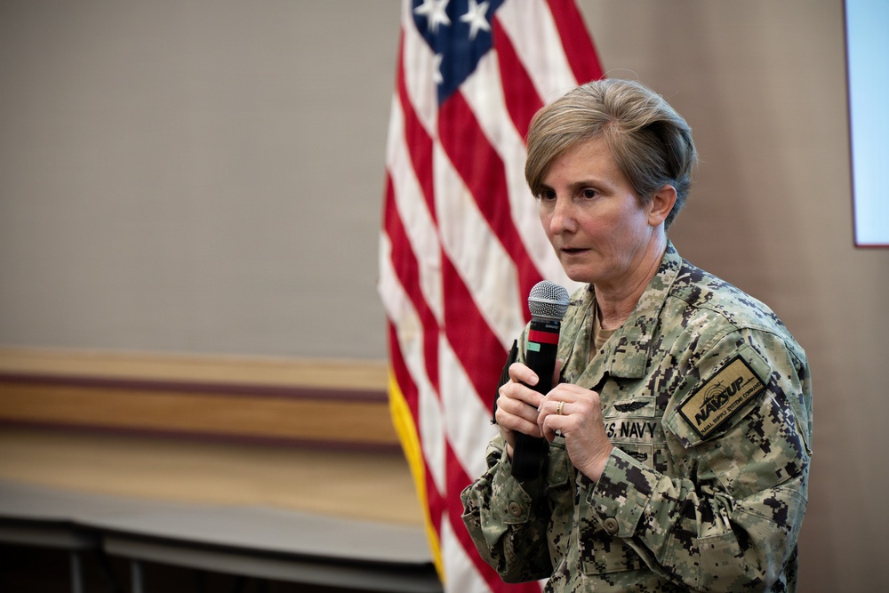 NAVSUP Commander Speaks at Town Hall Meeting