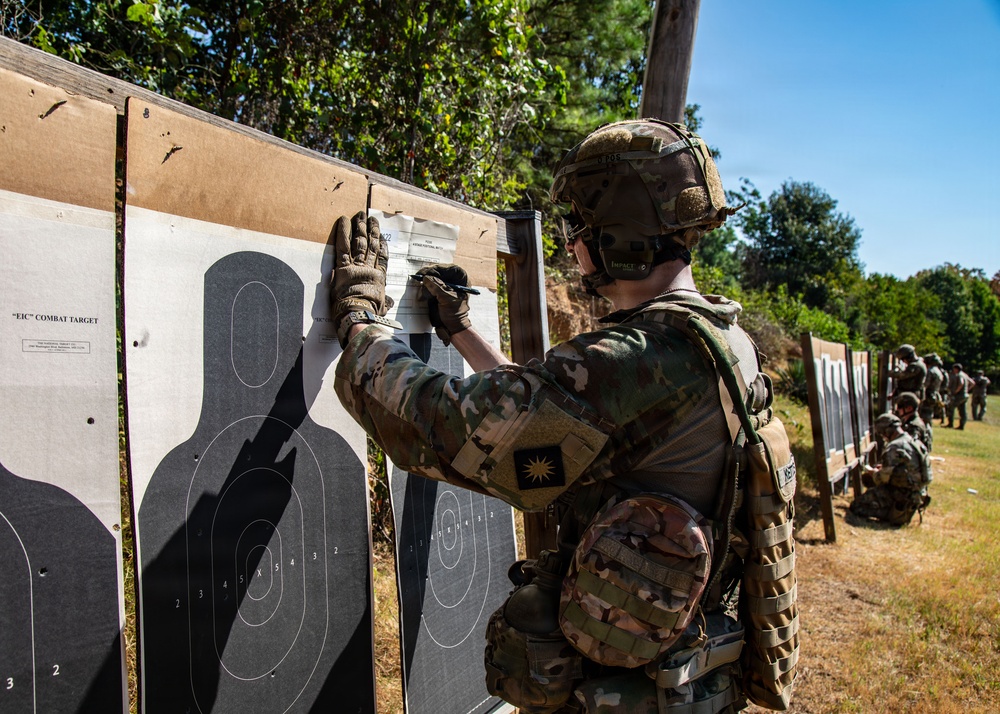 Competitors Take on Pistol 4 Stage During Machine Gun Championship