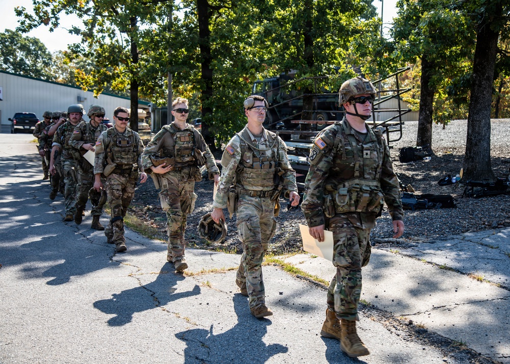 Competitors Take on Pistol 4 Stage During Machine Gun Championship