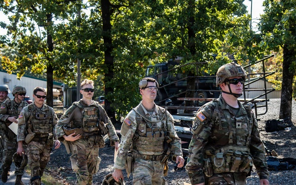 Competitors Take on Pistol 4 Stage During Machine Gun Championship