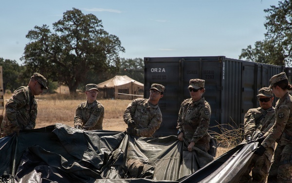 Operation Bold Eagle: 303rd Field Hospital demonstrates expeditionary hospital jump capabilities during Exercise Global Medic