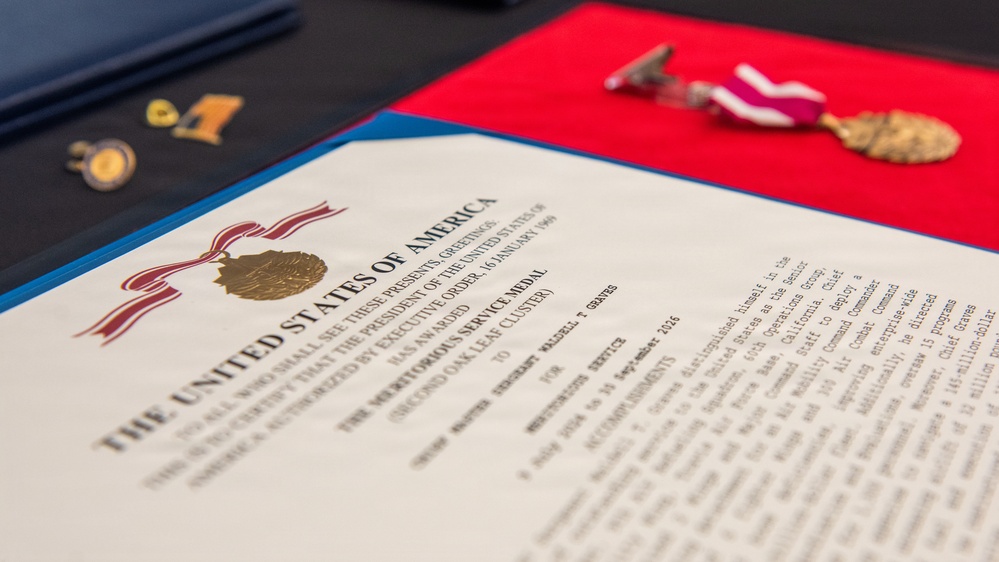 Honoring more than 26 years of service: CMSgt Graves bids farewell