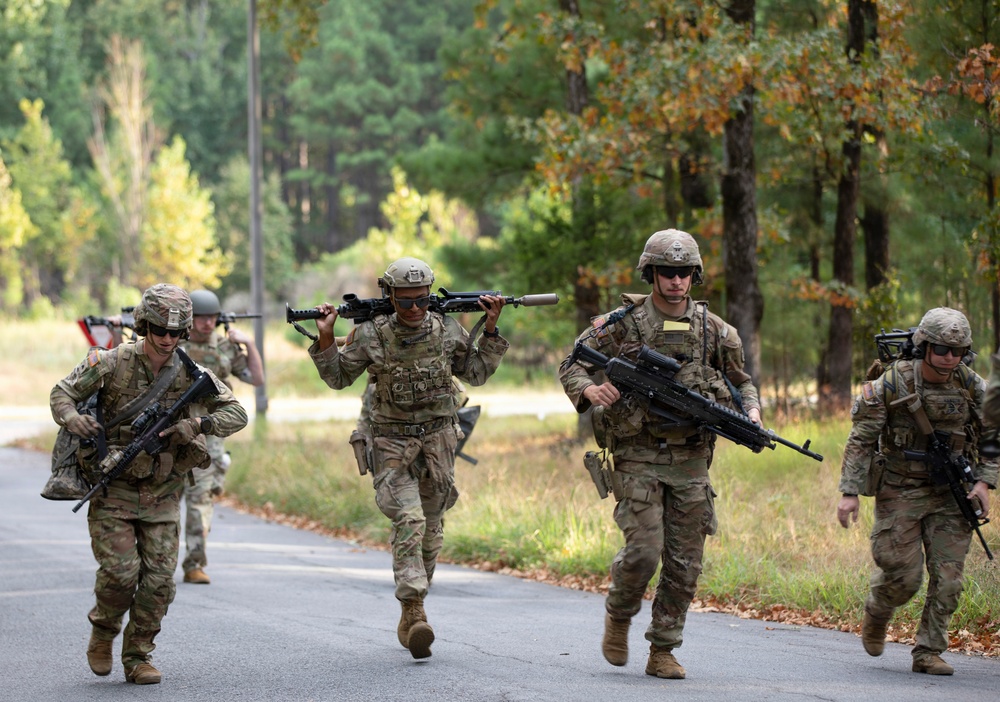 Competitors Open Machine Gun Championship with 10m Match