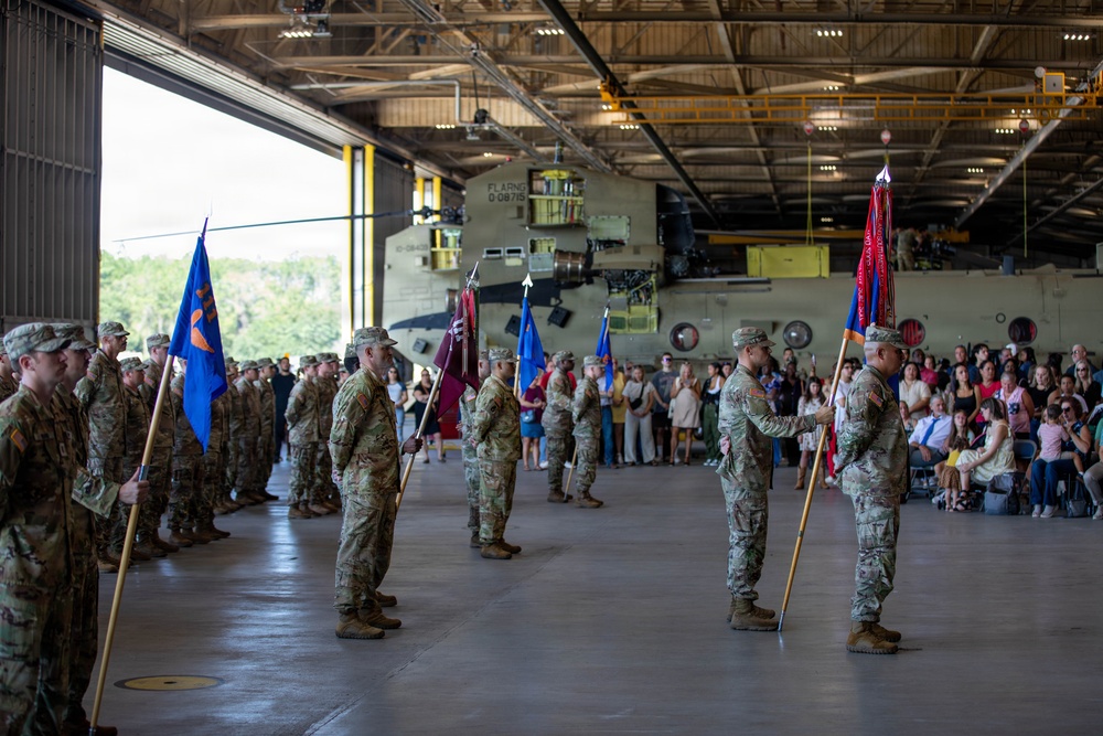 1-111th General Support Aviation Battalion Holds Departure Ceremony