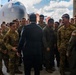 Secretary of War Pete Hegseth speaks with troops from Joint Base Graham in Charleston, SC.