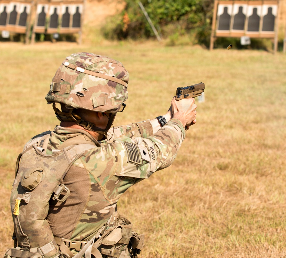 Competitors Take on Pistol 4 Stage During Machine Gun Championship