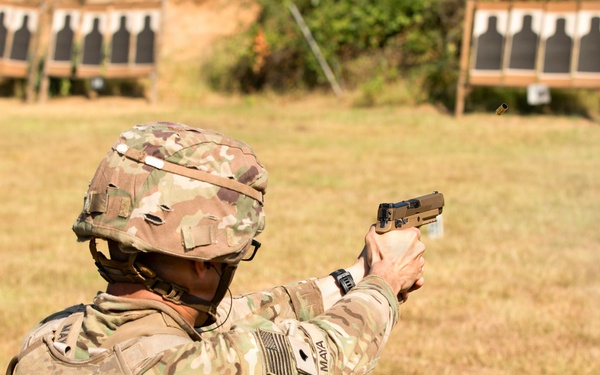 Competitors Take on Pistol 4 Stage During Machine Gun Championship