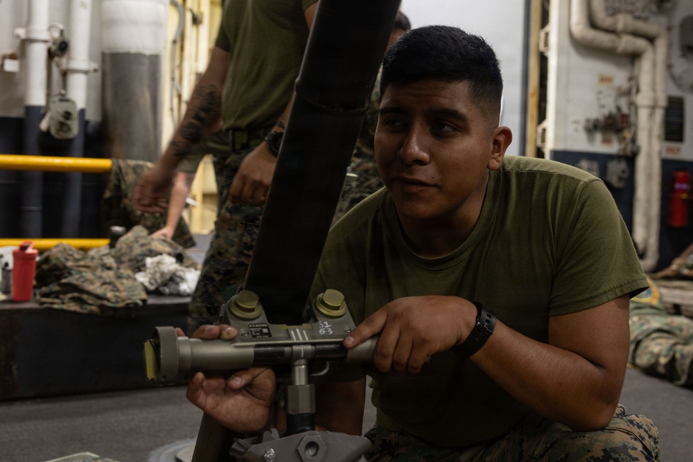 U.S. Marine Corps Perform Weapons Training