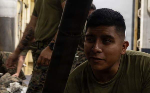 U.S. Marine Corps Perform Weapons Training