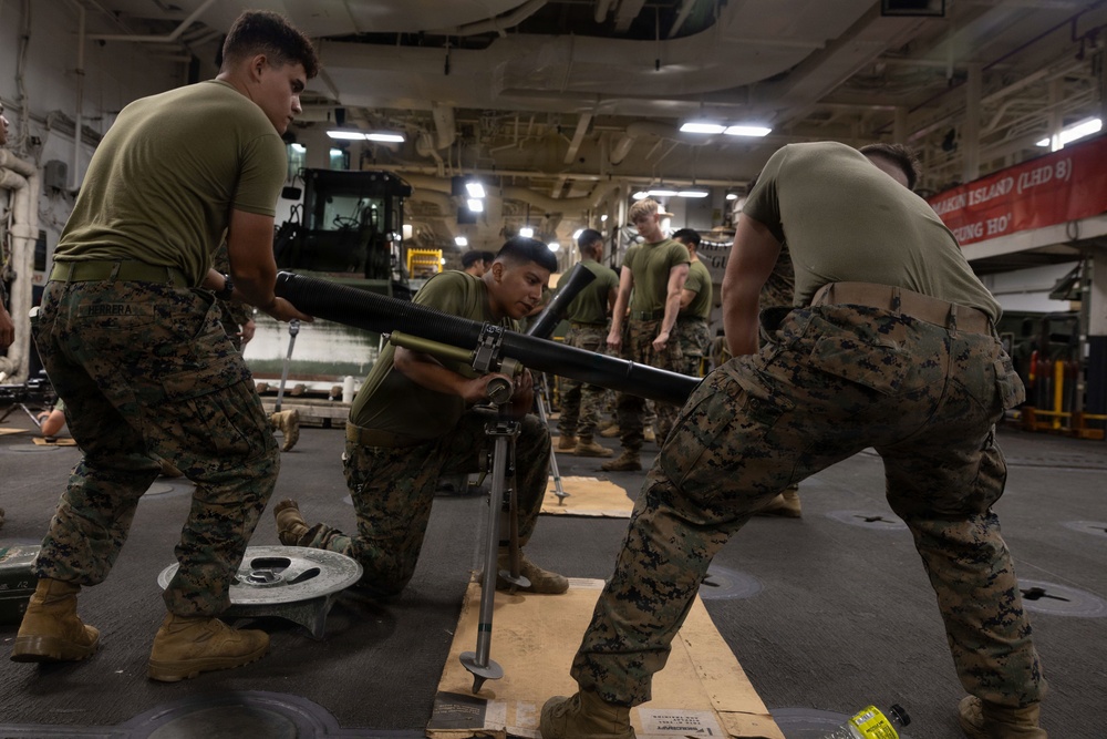 U.S. Marine Corps Perform Weapons Training