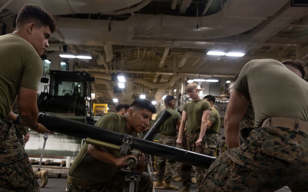 U.S. Marine Corps Perform Weapons Training