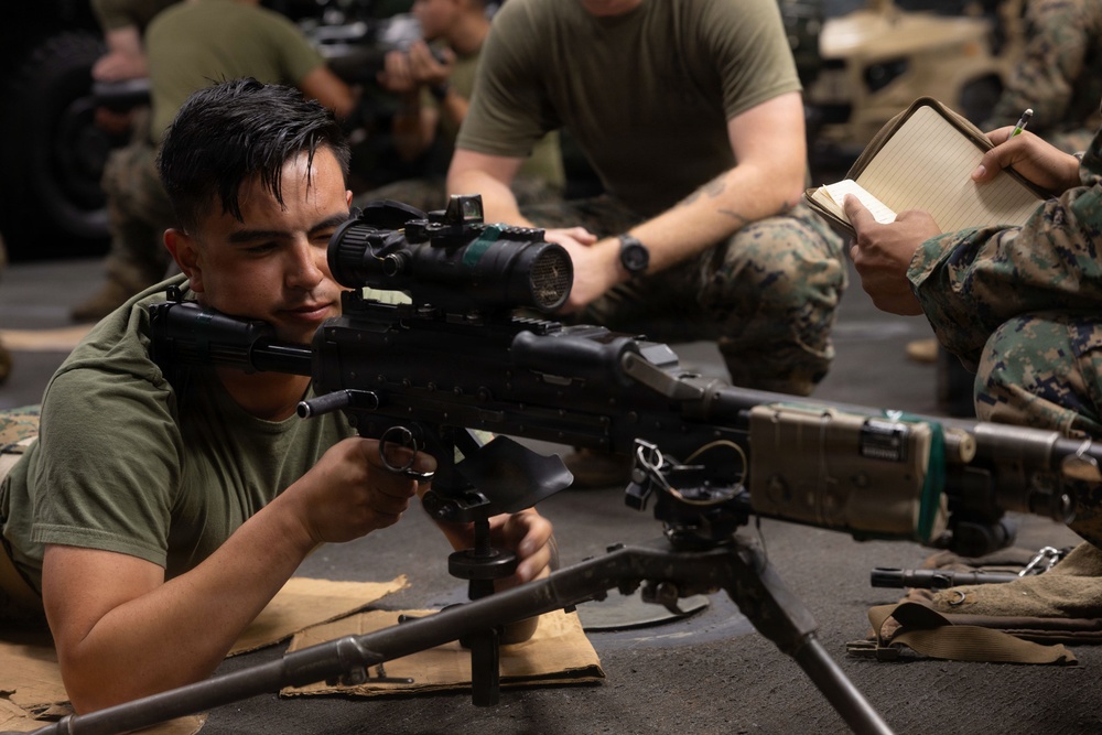 U.S. Marine Corps Perform Weapons Training