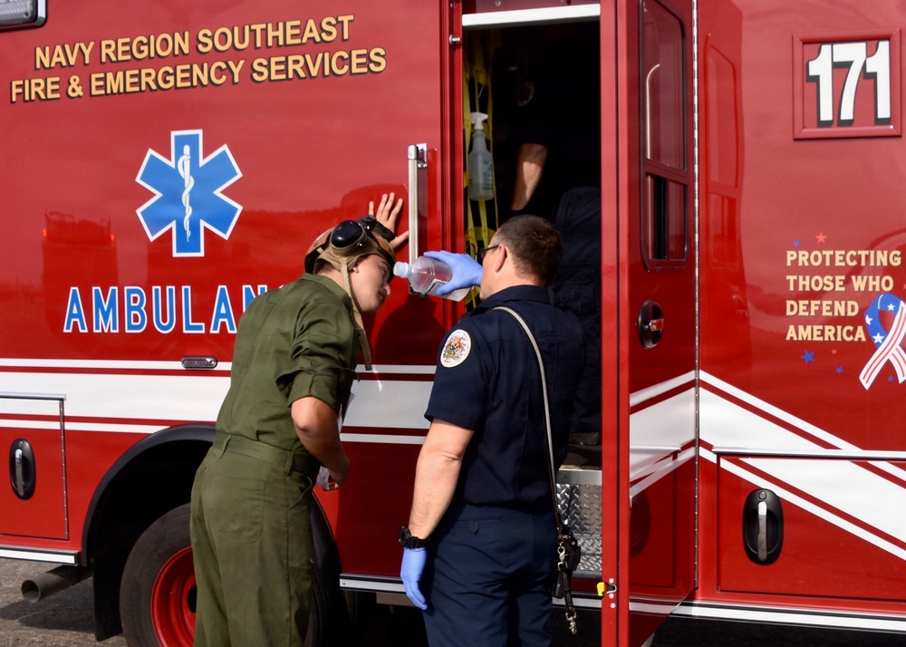 NAS Jacksonville Emergency Services and Environmental Team Hold Chemical Spill Drill