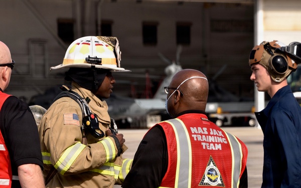 NAS Jacksonville Emergency Services and Environmental Team Hold Chemical Spill Drill
