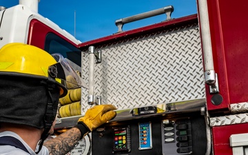 121 ARW and Lajes firefighters clean KC-46