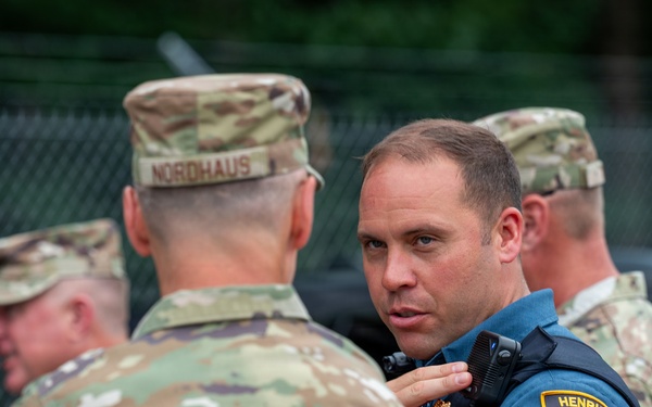 Nordhaus visits Virginia National Guardsmen