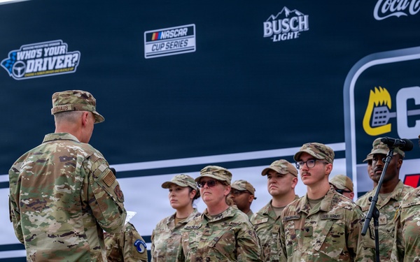 Nordhaus represents National Guard at NASCAR Cook Out 400