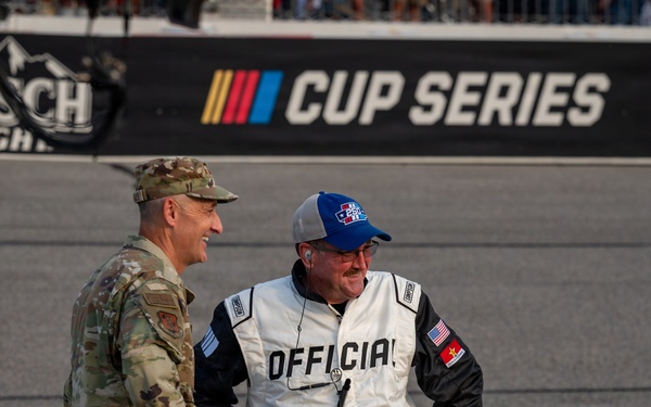 Nordhaus represents National Guard at NASCAR Cook Out 400