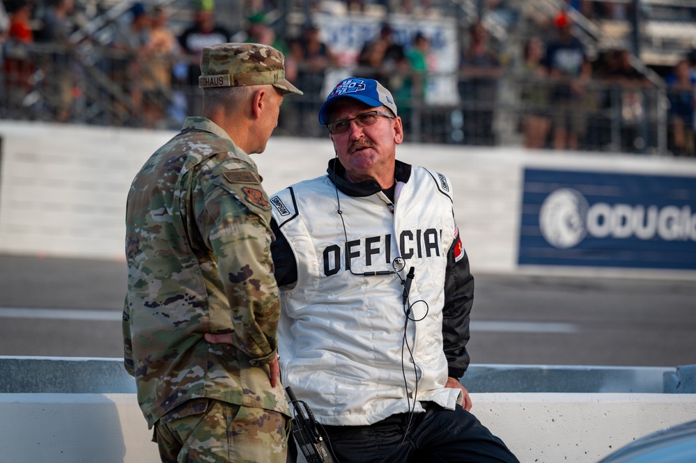 Nordhaus represents National Guard at NASCAR Cook Out 400